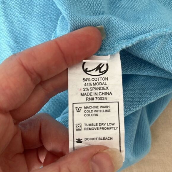 Mododoc Blue Tunic‎ Cowl Neck with Pockets Size XS - Picture 7 of 8